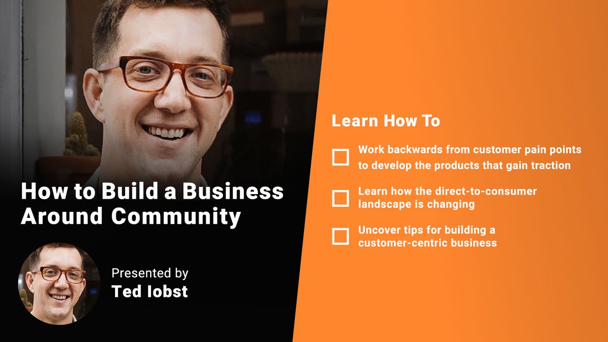 Uncover tips for building a customer-centric business in this FREE <a href="/EntMagInsider/">Entrepreneur Insider</a> workshop with <a href="/TedIobst/">Ted Iobst</a> on March 12. Register here: bit.ly/38GBnzR