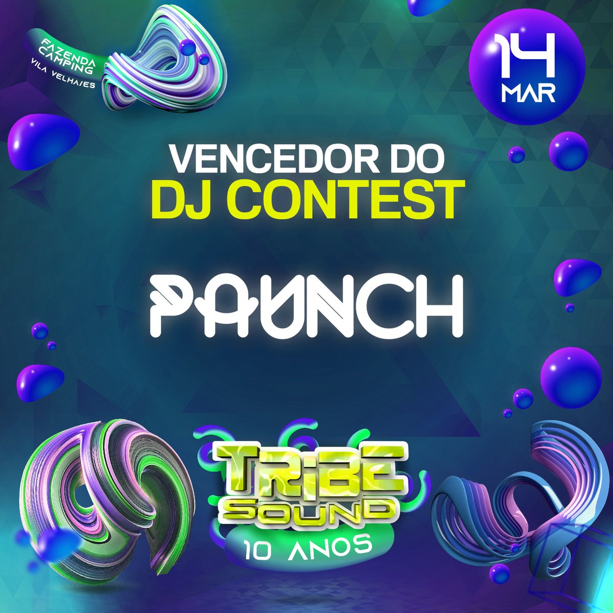 VENCEDOR DJ CONTEST 🎧
⠀
Parabéns ao DJ🏆 Paunch, jovem talento de nosso estado que ganhou sua vaga nessa edição de 10 Anos de Tribe Sound!
⠀
Obrigado a todos que participaram do concurso, reconhecemos todo trabalho e esforço. ✌