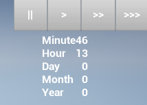 _Groshh_'s tweet photo. Today I extended and refactored the world timer system. Now you can measure m/h/d/m/y in game. You can set custom lengths for all the various sections, so I can tune the cycle. #indiedev #gamedev https://t.co/YVP7rV9Y2d