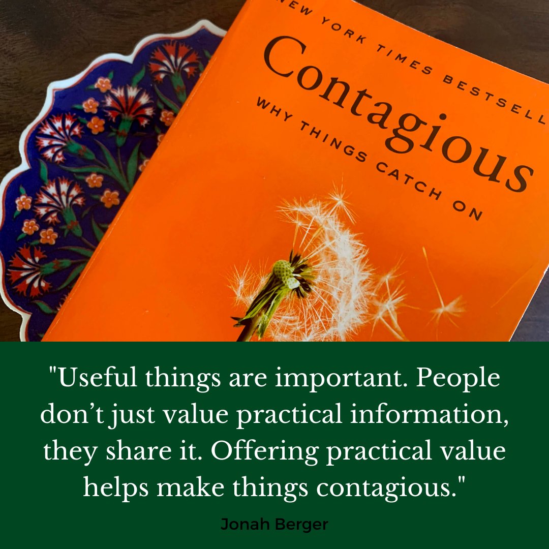 gogreenuvu's tweet photo. Contagious by Jonah Berger is highly recommended for all digital marketing students and marketers in general. Berger takes you through everything you need to know to make your content contagious and that's what we all strive for right? https://t.co/q04tuhOV8T