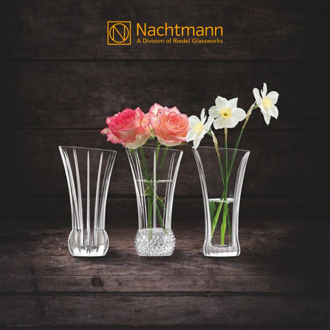 Nachtmann, the floral division of Riedel Crystal, will be in booth #144 showcasing their vases so make sure to take a look at all of their unique designs! #ExhibitorSpotlight #IFE2020