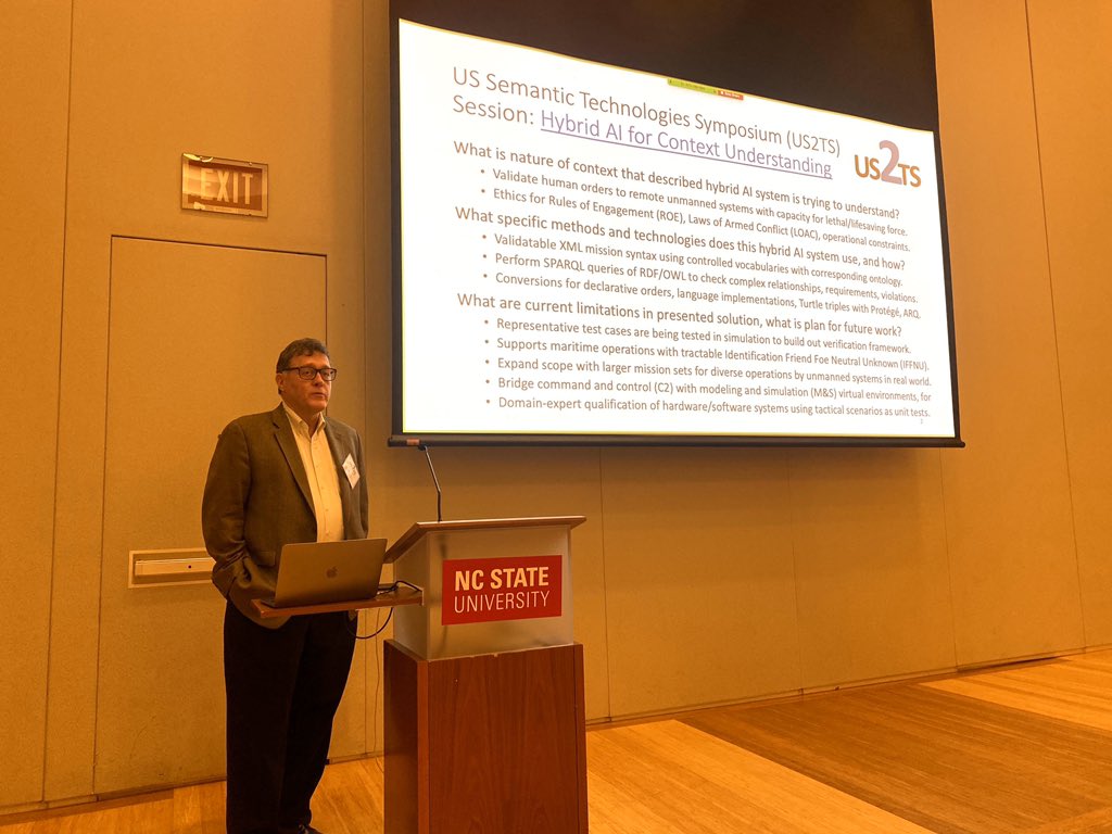 us2ts's tweet image. Some pics from @ruwantw from the Hybrid AI for Context understanding session #us2ts2020