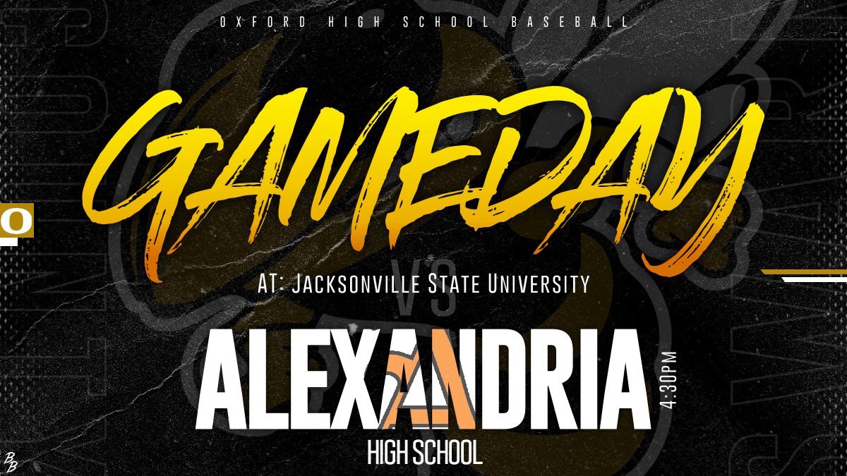 🔥ITS GAMEDAY🧢

🆚 Alexandria High School
⌚ 4:30 P.M. CT  
📍 Jacksonville State University