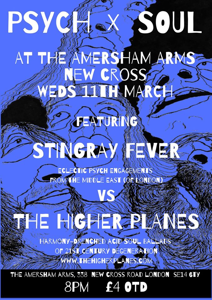 We're playing <a href="/amershamarms/">The Amersham Arms</a> tomorrow with #StingrayFever. Get Down! #newcross #livemusic #londonunderground #amershamarms #WednesdayVibes