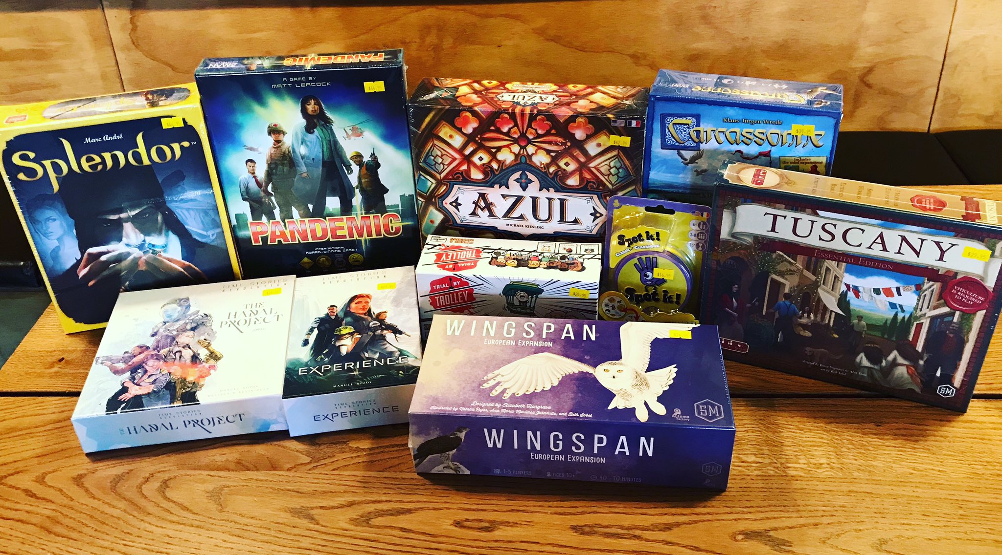 The Gamers Lodge New Games Include Wingspan European Expansion 24 95 Time Stories Revolution The Hadal Project 39 95 Experience 29 95 Tuscany Essential Expansion 29 95 Azul Stained Glass Of Sintra 42 95 Pandemic