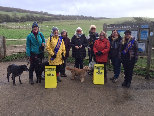 Lewes Soroptimists walking the  Seven Sisters on International Women's Day @SIGBI1 <a href="/SoroptiTweet/">Soroptimist International</a> #IWD2020