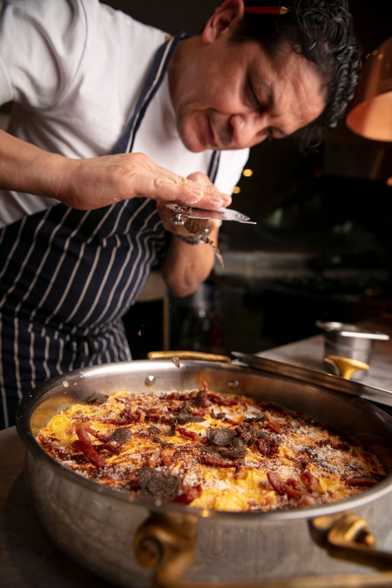 Our Chef Patron Francesco Mazzei is shaving the truffle ready for Mother's Day. But will you be joining? buff.ly/2T7elfJ