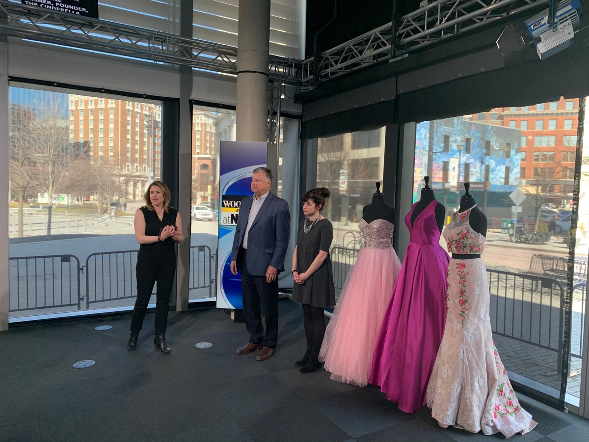 ComericaBank's tweet photo. Help make dreams come true this prom season in West Mich. That’s our goal in partnering w/ Cinderella Project of Kalamazoo. Thank you @emilylinnert for chatting about #PromDressDrive w/ our own John Porterfield & Cinderella Project’s Adrienne Wissner. #ComericaCares @woodtv https://t.co/UstBeKR8w5