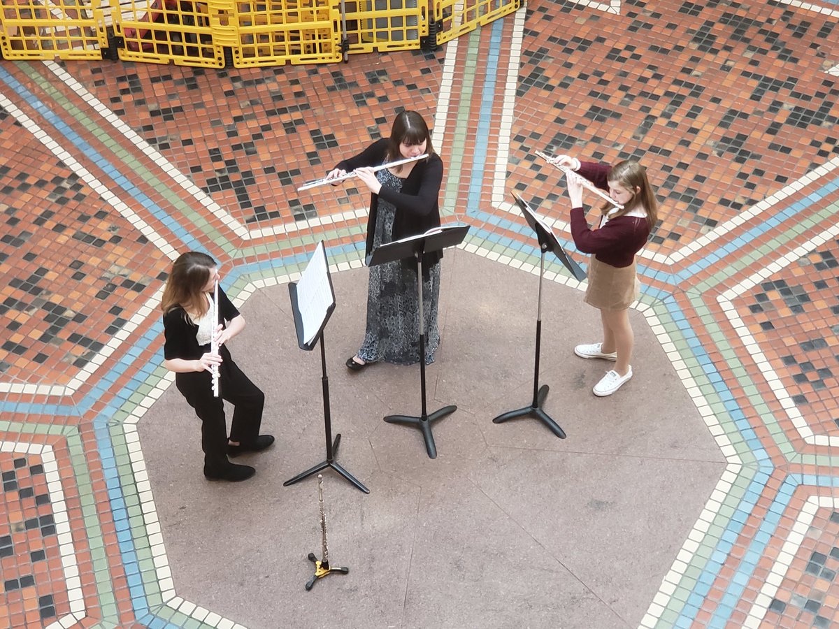 CCMSBand_Orch's tweet photo. Big thanks to 6th Grader RoxyG for filling in with the Flute Trio! She had about 20 minutes of practice with the trio before today's performance... Incredible job Roxy! Thanks EmilyH and MollyH for being great leaders! #RoxyRocks #TheyAllRock #FalconPride https://t.co/ezRP5vYdbF