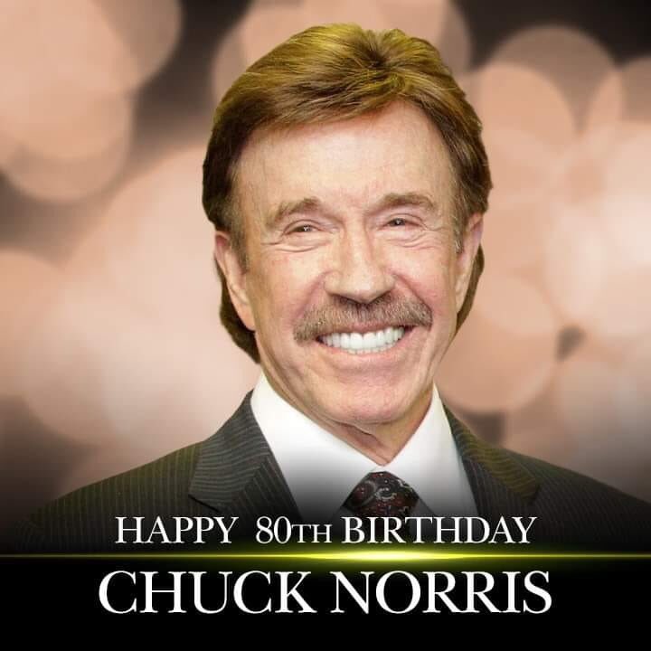 Want to keep breathing? Wish Chuck Norris a happy birthday!   