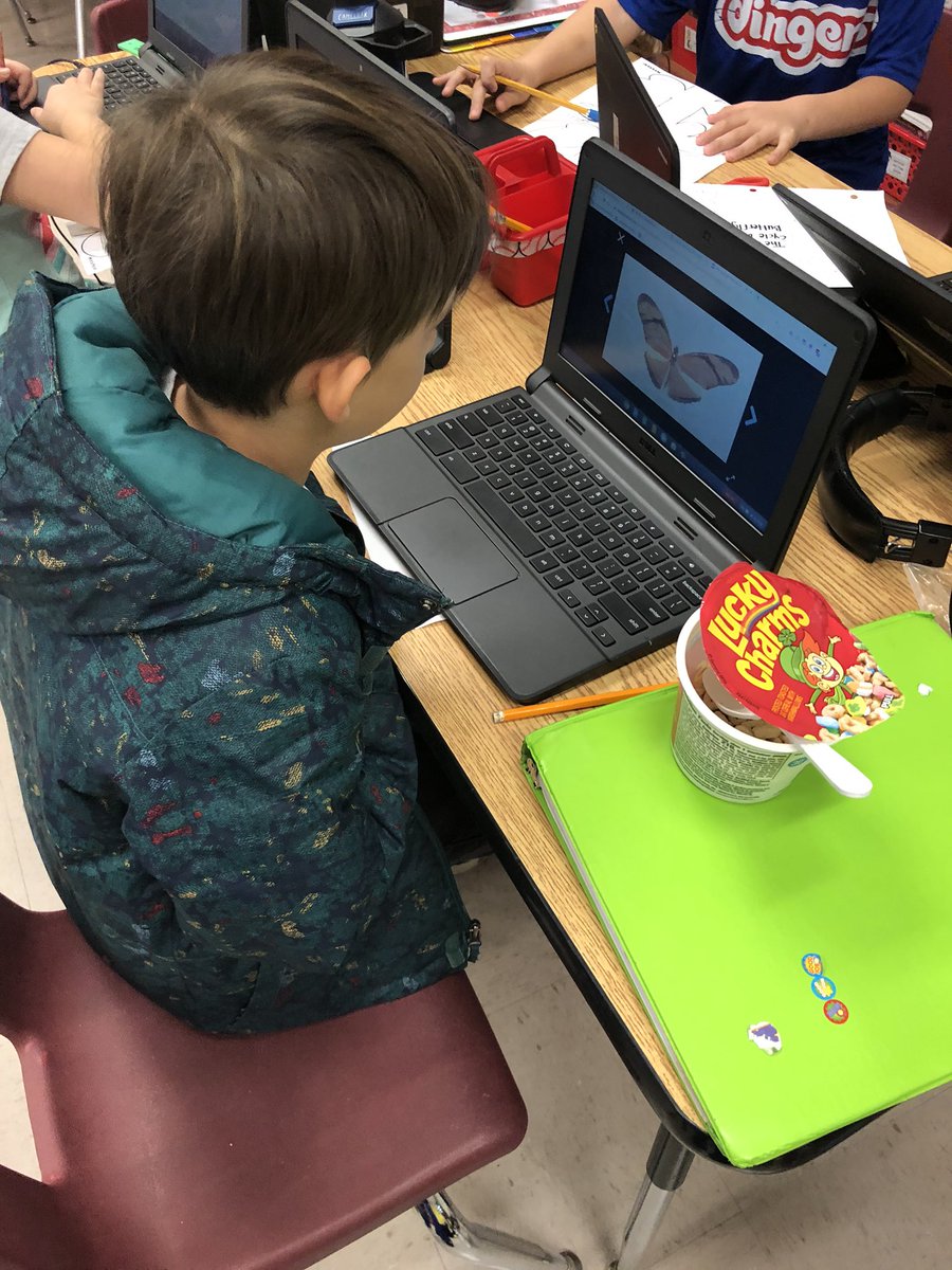Danatwalker's tweet photo. Our unit workstations were a hit today! Mystery Science experiment, vocabulary concentration game, comparing butterflies and moths, making movies on Brain Pop, and completing a butterfly clever catergories chart we’re on the agenda. These students love learning! @CMCSIWarriors https://t.co/eqMhknyTYr