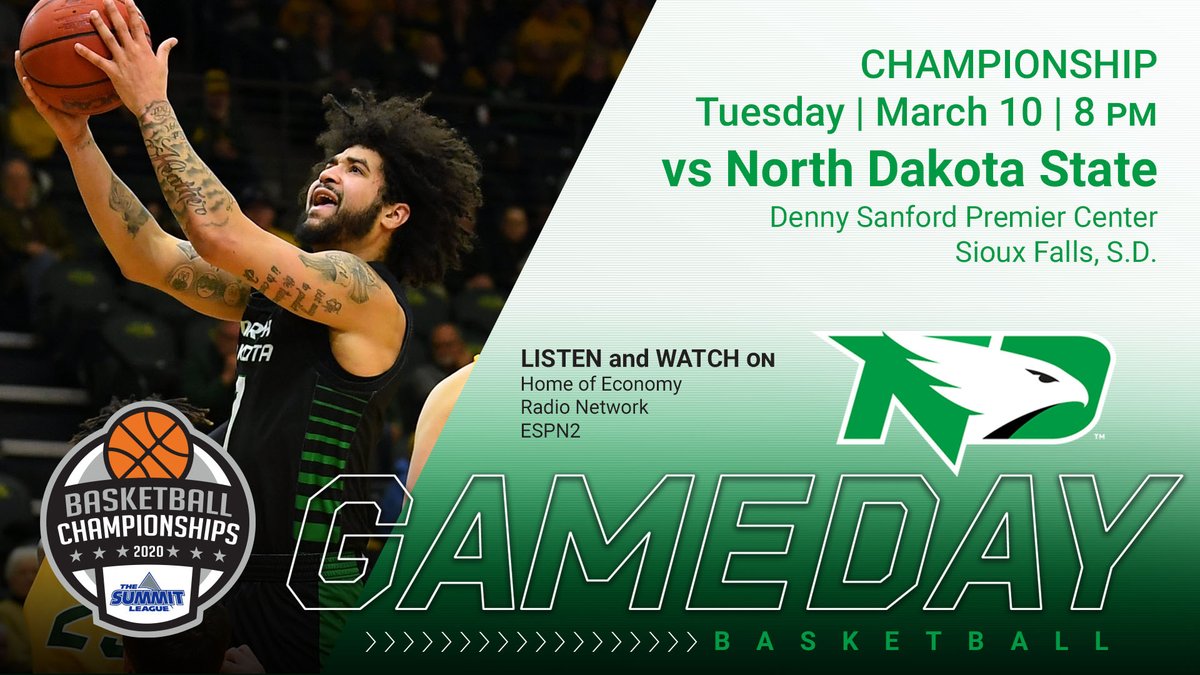 Students! Don't forget to show your valid student ID at the will call table in the lobby to get your free ticket to today's championship game! 

#UNDProud | #LGH | #March2TheSummit