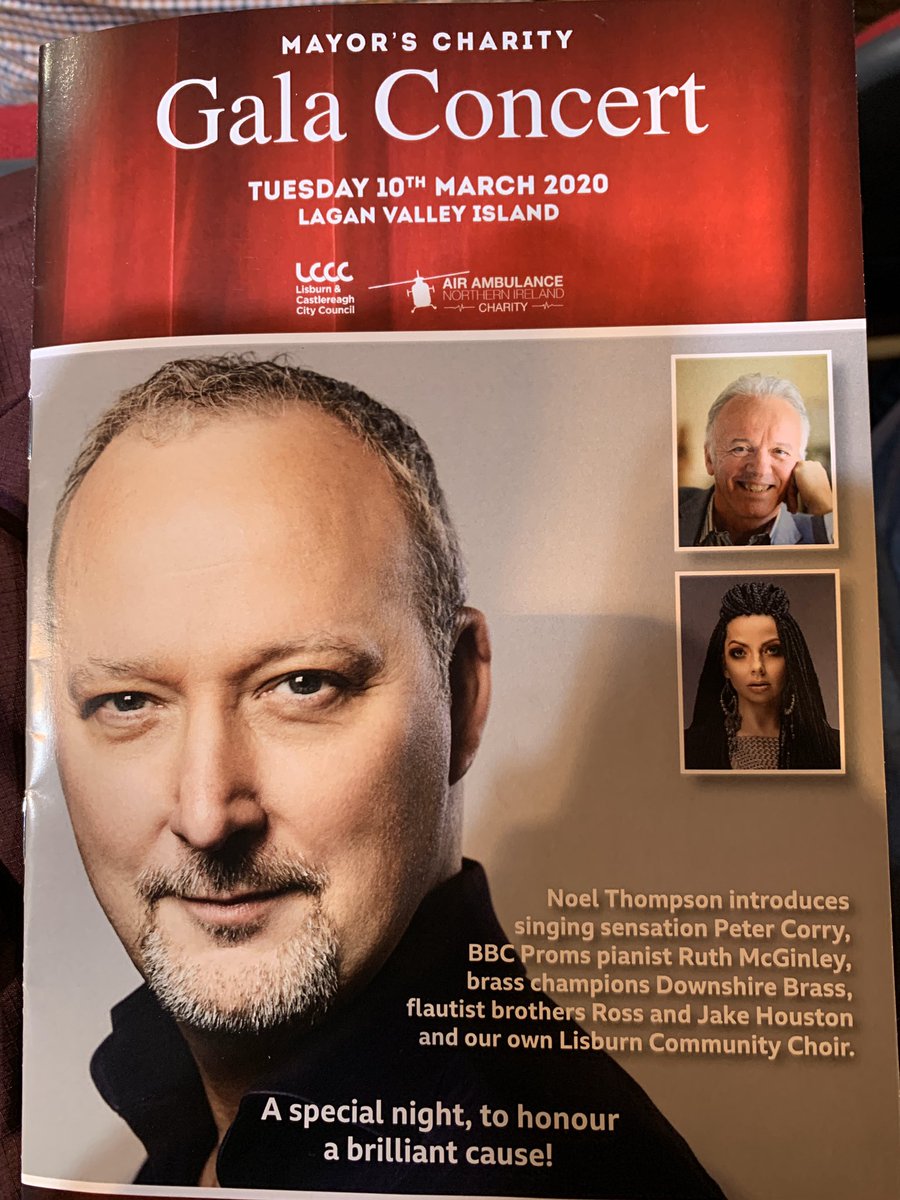 emorton2013's tweet photo. What a musical extravaganza tonight at the Mayors Gala Concert. Some amazing local talent on display raising funds for @AirAmbulanceNI @lccc #lisburncommunitychoir #houstonflautists #petercorry https://t.co/uTFEjRkJCn