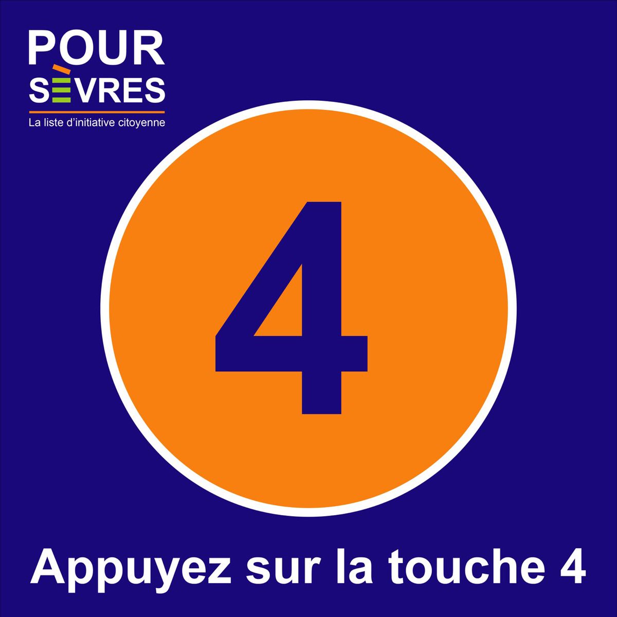 PourSevres's tweet photo. Dimanche prochain, votez 4! @PourSevres #municipales2020 #municipales #sevres https://t.co/i9KU8kAQgB