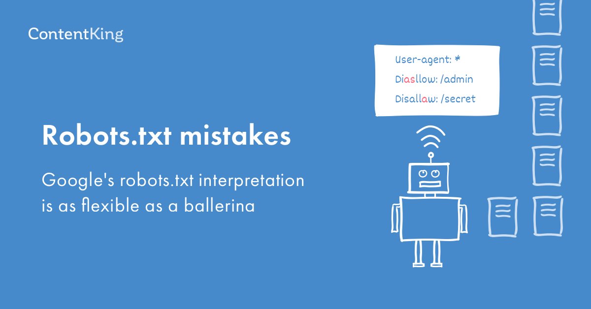 bloghandsseo's tweet image. The team over at @contentking went through Google&apos;s robots.txt parser&apos;s source code and found that they&apos;re quite flexible and forgiving.

Who would have thought? 🤔

Check it out here. 

#seo #google #robotstxt

buff.ly/32iWshF