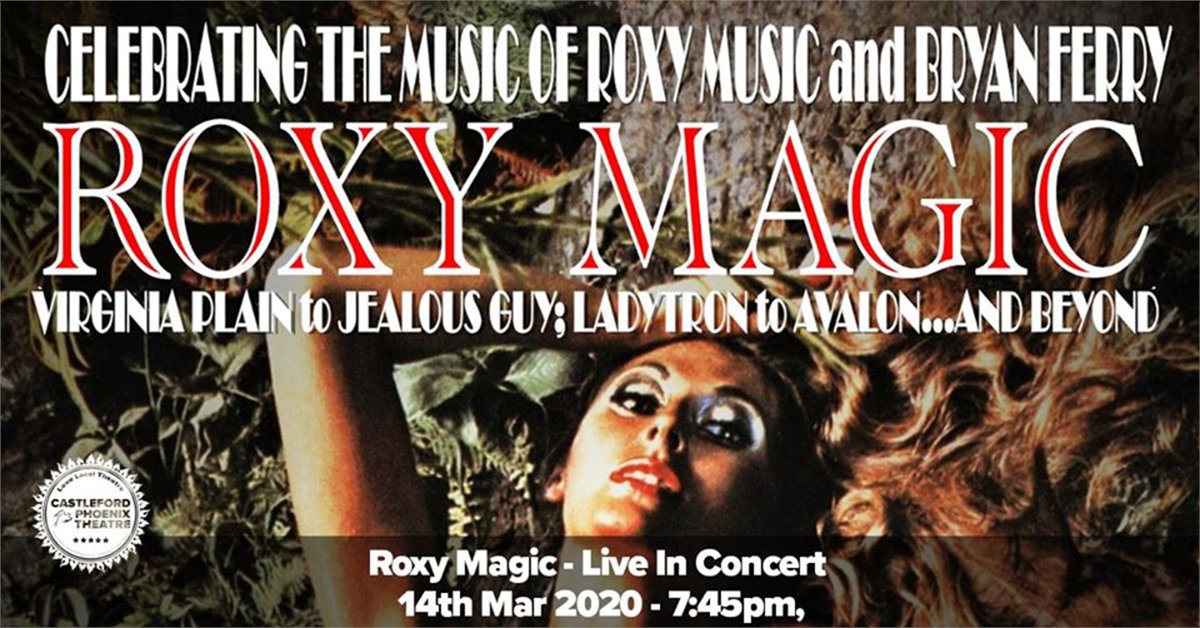 facebook.com/events/2456751…

Roxy Magic recreate the experience of those magical gigs when Roxy Music was at the peak of their success.

Dance and sing as the style and glamour the band are known for take you away. Anyone who likes Roxy Magic will not be disappointed.