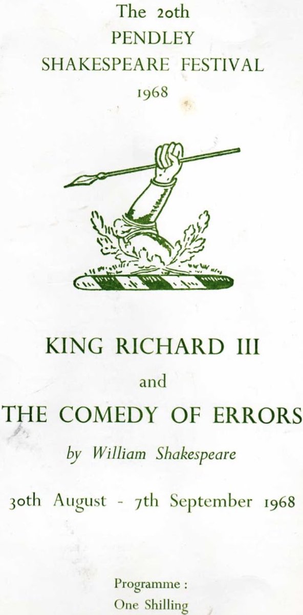 The 20th Pendley Shakespeare Festival borough us Richard III and The Comedy of Errors. Fancy taking part in the 71st Festivals shows? Be part of the legacy and apply now ! pendleyshakespearefestival.co.uk