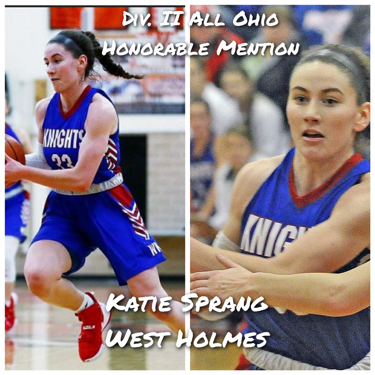 GBK: Congratulations to West Holme's <a href="/katiesprangg/">katie sprang</a> on being honored with Honorable Mention All-Ohio for Div. II #TDR #AllOhio