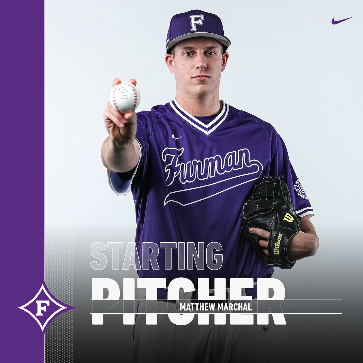 Freshman right-hander Matthew Marchal (2-1, 3.86 ERA) makes his collegiate starting debut tonight vs. Quinnipiac.