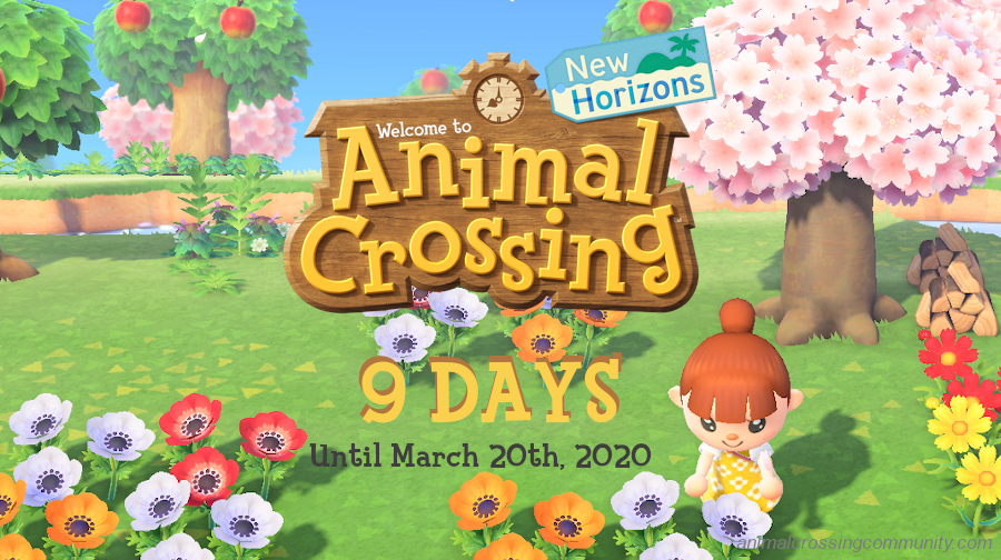 accommunity's tweet photo. We're officially in the single digits! 9 days to go until New Horizons! It has been 2,467 days since the last main-series Animal Crossing game released. Wow! https://t.co/OO6iWR0apJ