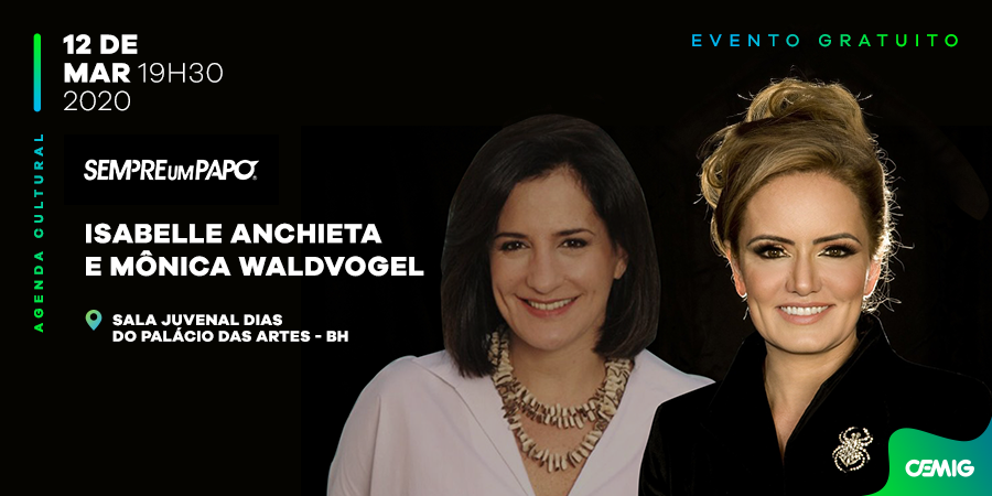 cemig_energia's tweet photo. @sempreumpapo E na quinta-feira é a vez da socióloga Isabelle Anchieta lançar sua trilogia sobre as “Imagens da Mulher no Ocidente Moderno”, que revela as ambiguidades e estereótipos da representação feminina. O evento também conta com a participação da jornalista Mônica Waldvogel. https://t.co/Tnnq37yWze