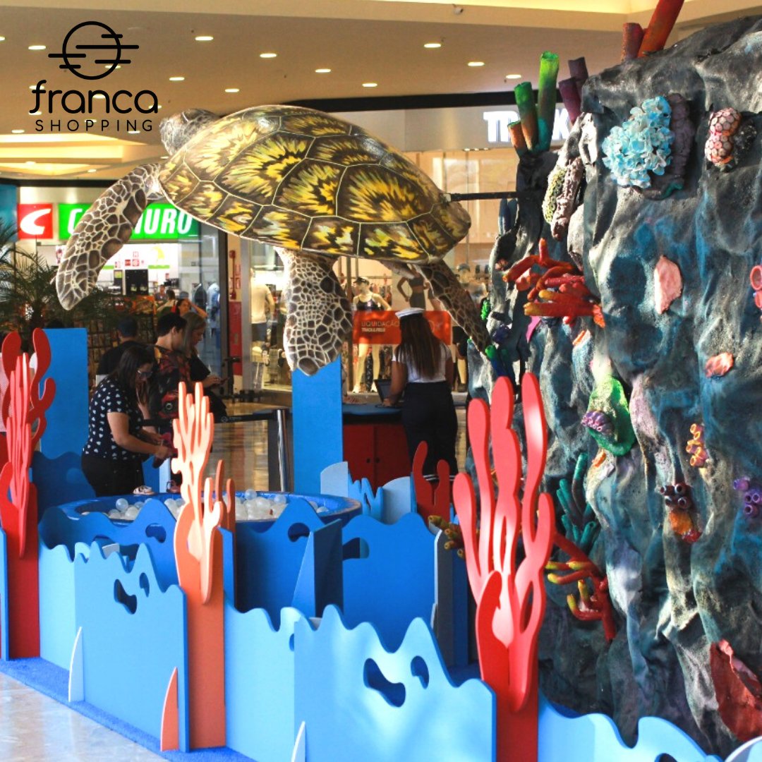 FrancaShop's tweet photo. Venha dar altos mergulhos aqui no #FrancaShopping! 🌊🐬🐠🐙

A Exposição Interativa Aventura no Fundo do Mar, conta com uma série de atrações subaquáticas que vão agradar toda a família e garantir ótimas selfies. 👨‍👩‍👧‍👦📸 https://t.co/LIInrlk4r6