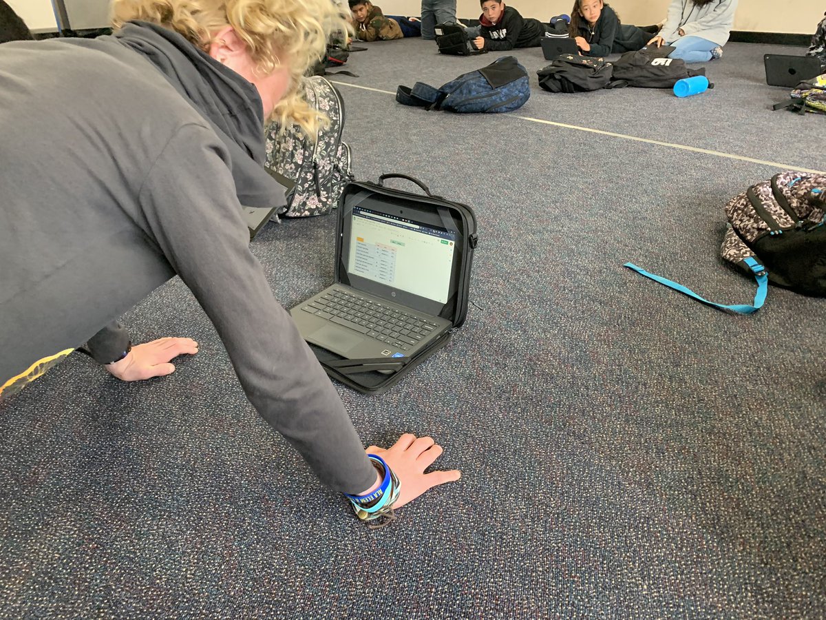 peteacherplus's tweet photo. Upper body workout. Tracking our score.  Trying to beat our old scores! #sausdPE @SantaAnaUSD #WEareSAUSD @ALAWolfPride #peworkout #physed https://t.co/5k7QrCaFY0
