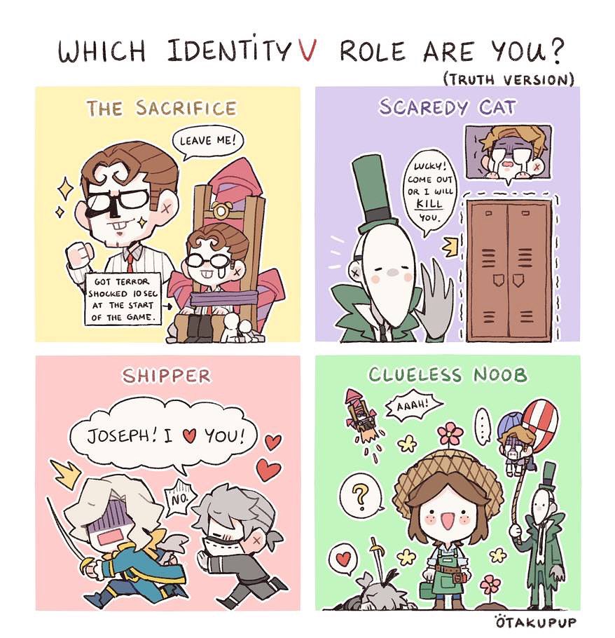 What really happens when you play #IdentityV LMAO Im always a willing sacrifice for my team _(:3 」∠)_ 