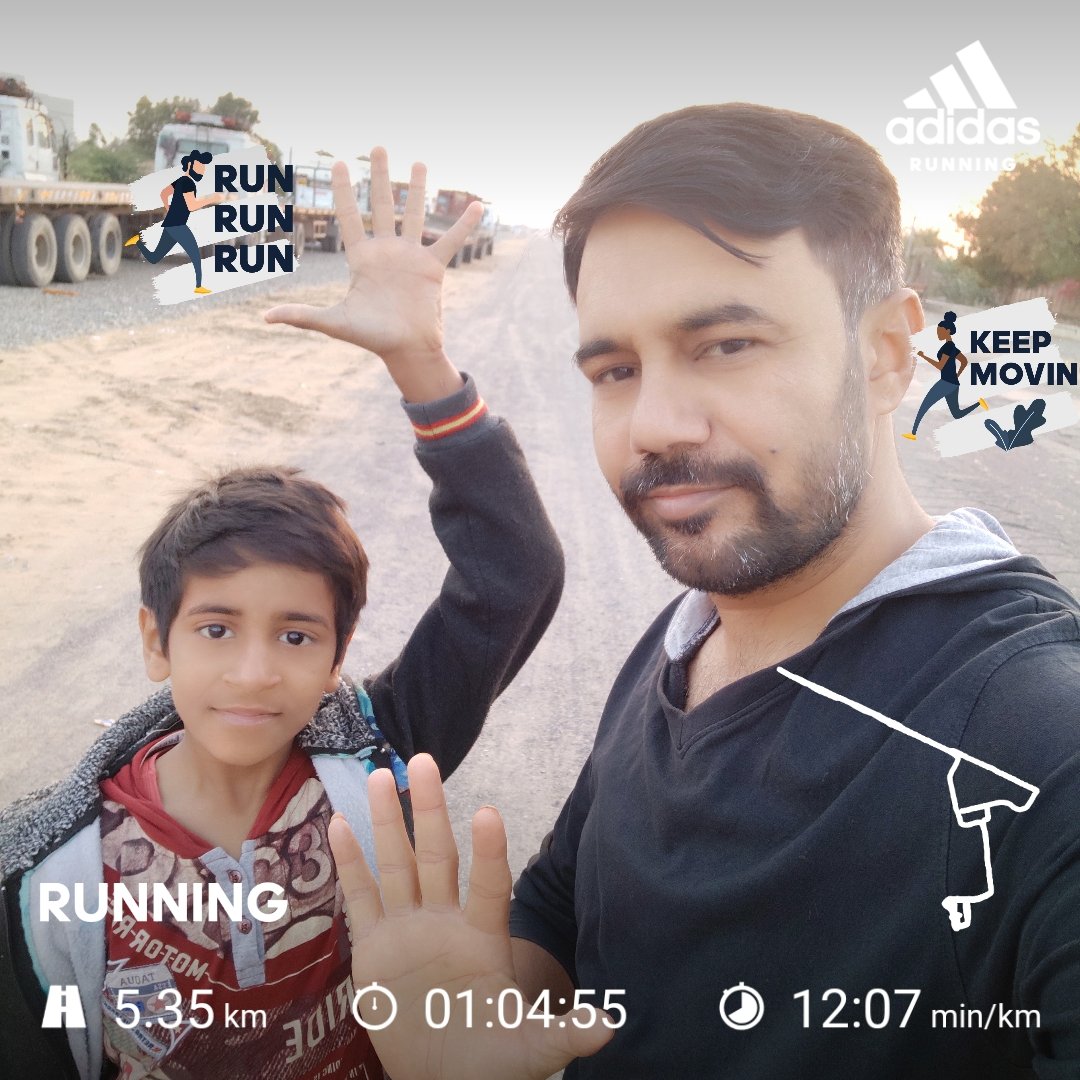 sarthakmahen's tweet photo. संकल्प 👉🏼#Morning_More_than_Five 5️⃣Km🖐🔛आज ️5️⃣.3️⃣5️⃣ km . . . 〽🏃🏻 #चलते_रहिऐ ⛎ ।💯।
नेचर के करीब रहिऐ . . .➡️®️ #BeRegular #keepmoving #nevergiveup #neverstop #tiger #Betterhabits4betterlife #Live2inspire #treelover #near2nature #run #ourtime
#Fitness #Health #motivator https://t.co/RiYIxBcI5C