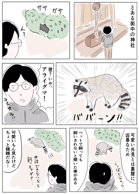生ラスカルです。普通に住宅街だったのでわりとびっくりしました。あとでかかった。

#コミックエッセイ 