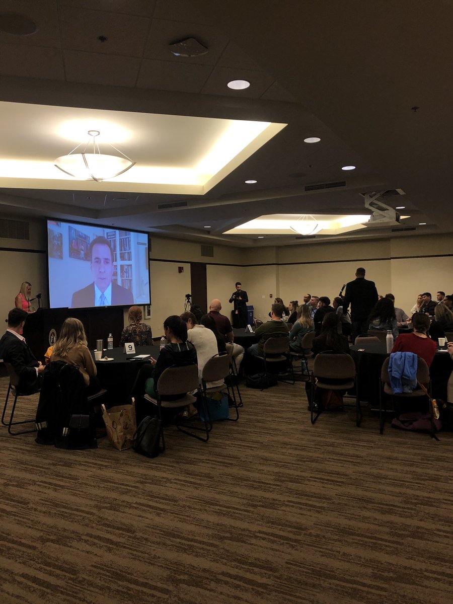 SDSU_JMS's tweet photo. We're setting our battle plan to fight #disinformation with CNN analyst @johnfkirby63 Everyone in the media industry should combine forces to combat it. #TruthStillMatters #EnemyOfTruth #CenterLecture https://t.co/aHSaYw0qD7