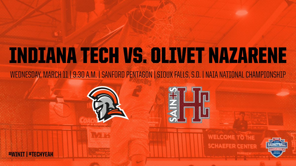 INTechWarriors's tweet photo. Grab your coffee because tt's #TechGameDay! @INTechMBB gets the 2020 @NAIA National Championship underway this morning against @HOCROSAINTS @HolyCrossHoops inside the @SanfordPentagon at @SFSportsAuth! #TechYeah #WinIT #NAIAMBB #HereWeGo https://t.co/5wqqpjm25P