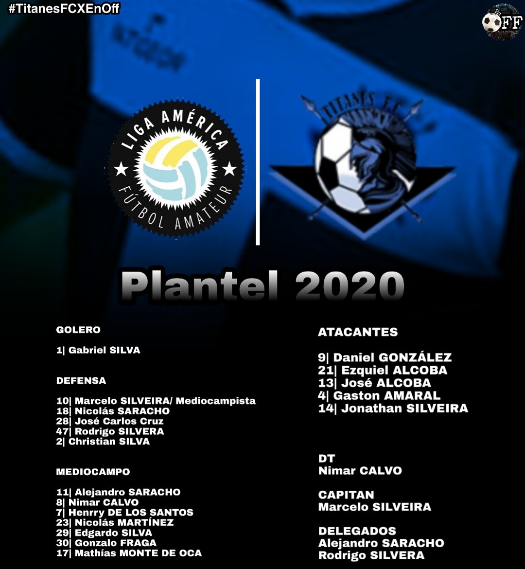 EnOffOK's tweet photo. #TitanesFCXEnOff @Ligamerica

Si señores!!! @Titanes20201 presentó la lista de 18 jugadores que defenderan a la T en el Torneo Inicial de la segunda división de Sábados. 
El equipo hará su debut este sábado ante C.A Libre Albedrío, en horario y cancha aun sin un confirmar. https://t.co/E9pfYoJjYU