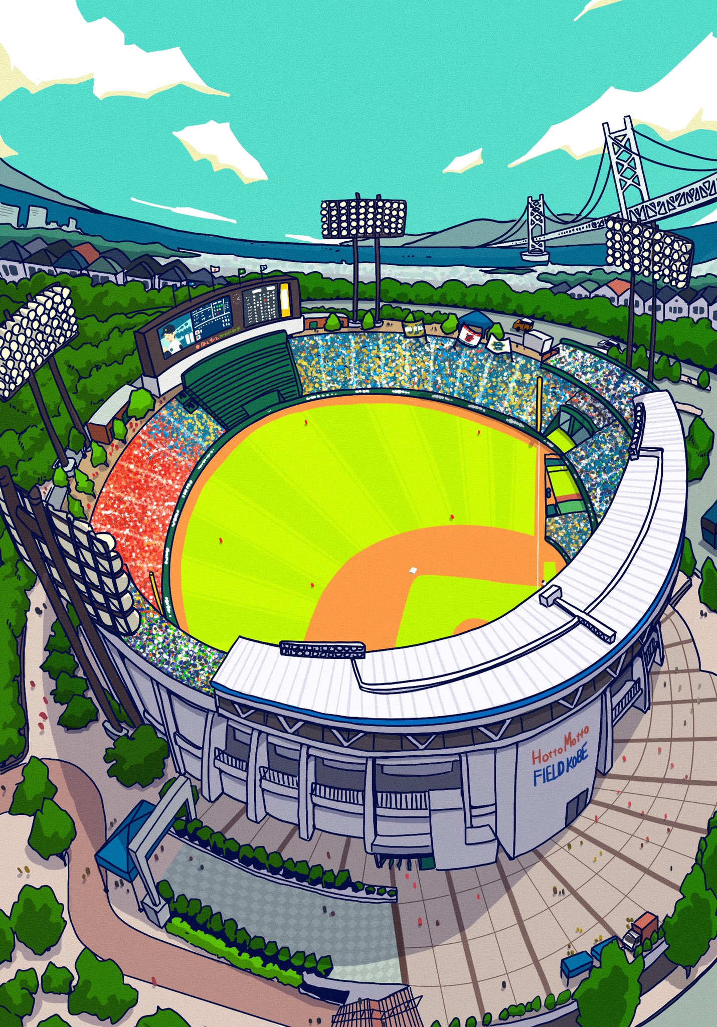 フジワラヨシト イラストレーター 野球場へ行こう イラスト Illustration ほっともっとフィールド神戸 Bs T Co Bsjl7rqkgp Twitter フジワラヨシト イラストレーター 野球場へ行こう イラスト Illustration ほっともっとフィールド神戸 Bs T Co Bsjl7rqkgp Twitter