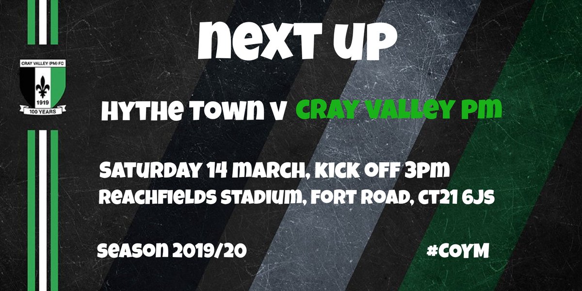 CrayValleyPM's tweet photo. Unbeaten in 9.
8 consecutive wins.
We take that record into three away #BetVictorIsthmianLeague fixtures in a week starting at #Reachfields on Saturday!
#COYM https://t.co/NguvtoeFj2