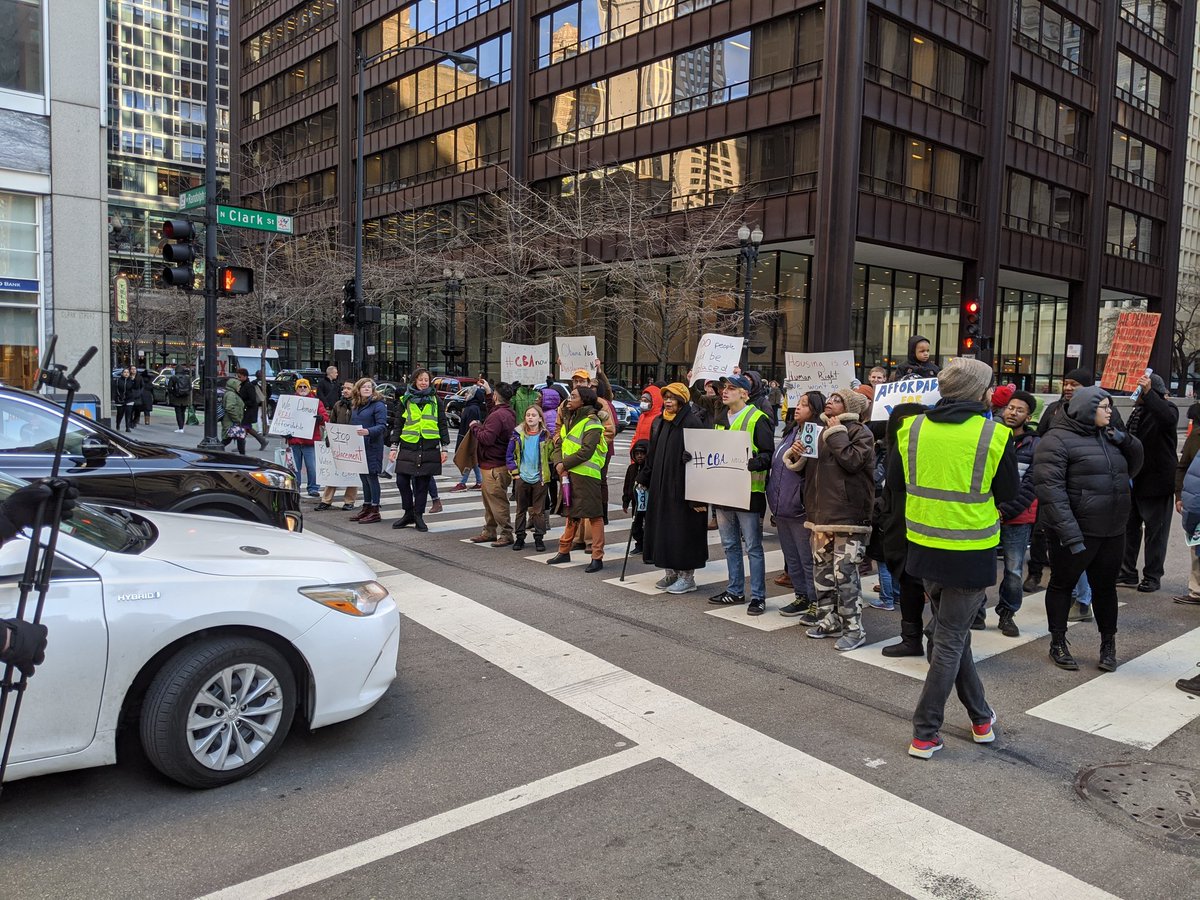 jbkm1973's tweet photo. @ObamaCBA has just taken the street at City Hall to call on @chicagosmayor to advance a CBA ordinance that provides affordable housing that is actually affordable for low-income and working families #CBANow https://t.co/XchDulLHX3