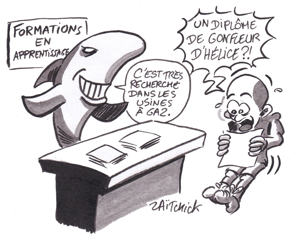 BlaguesDessins's tweet photo. Le #DessinDePresse de Zaïtchick : Professionnels de la formation
Retrouvez Zaïtchick : https://t.co/j2fHwRKHRP
#DessinDeZaitchick #ActuDeZaitchick #Humour #FormationProfessionnelle #LoiBlanquer #Apprentissage #UsineÀgaz #FormationPrivéeOuPrivéDeFormation #GonfleurDhélice https://t.co/FjMaubjhJt