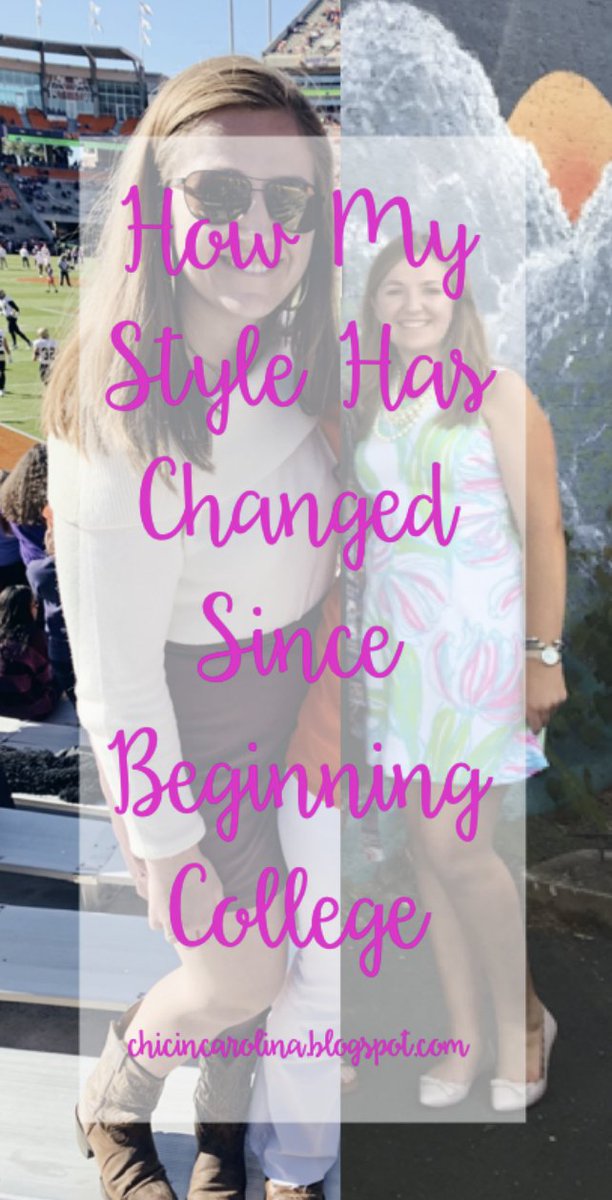 Sharing how my style has changed since starting college today on the blog bit.ly/2TuMLch