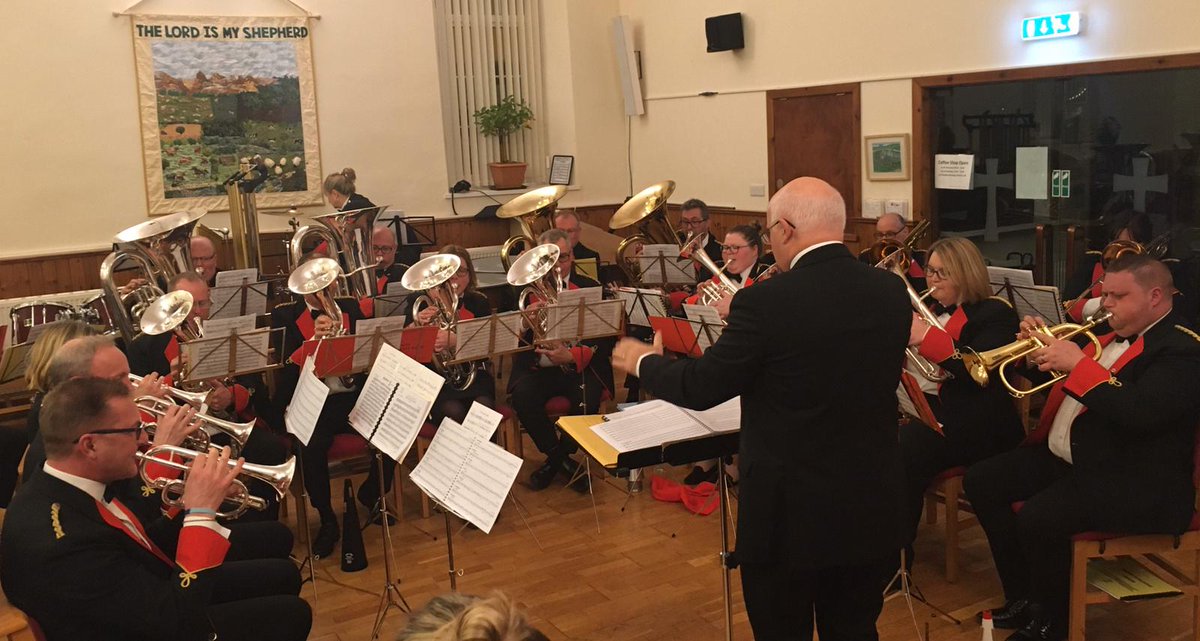 ShrewtonBand's tweet photo. Open Rehearsal, thanks to all our supporters and Band President who wished us well for the contest on Saturday #regionals2020 #westofengland #brassbands #thegoldensabre #Torquay https://t.co/IhO9sFNXhv