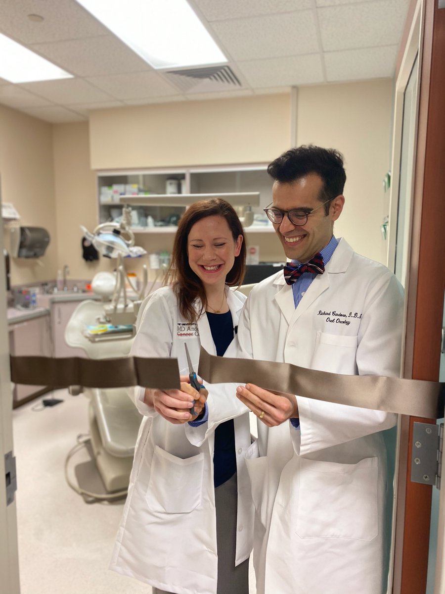 Today the Sections of Oral Oncology and Speech Pathology launched the Trismus Service at MD Anderson Cancer Center.  The service will be Co-led by Dr. Richard Cardoso and Holly Woodall, MA.  Congratulations Richard and Holly we are so PROUD of you.  
-Head and Neck Center