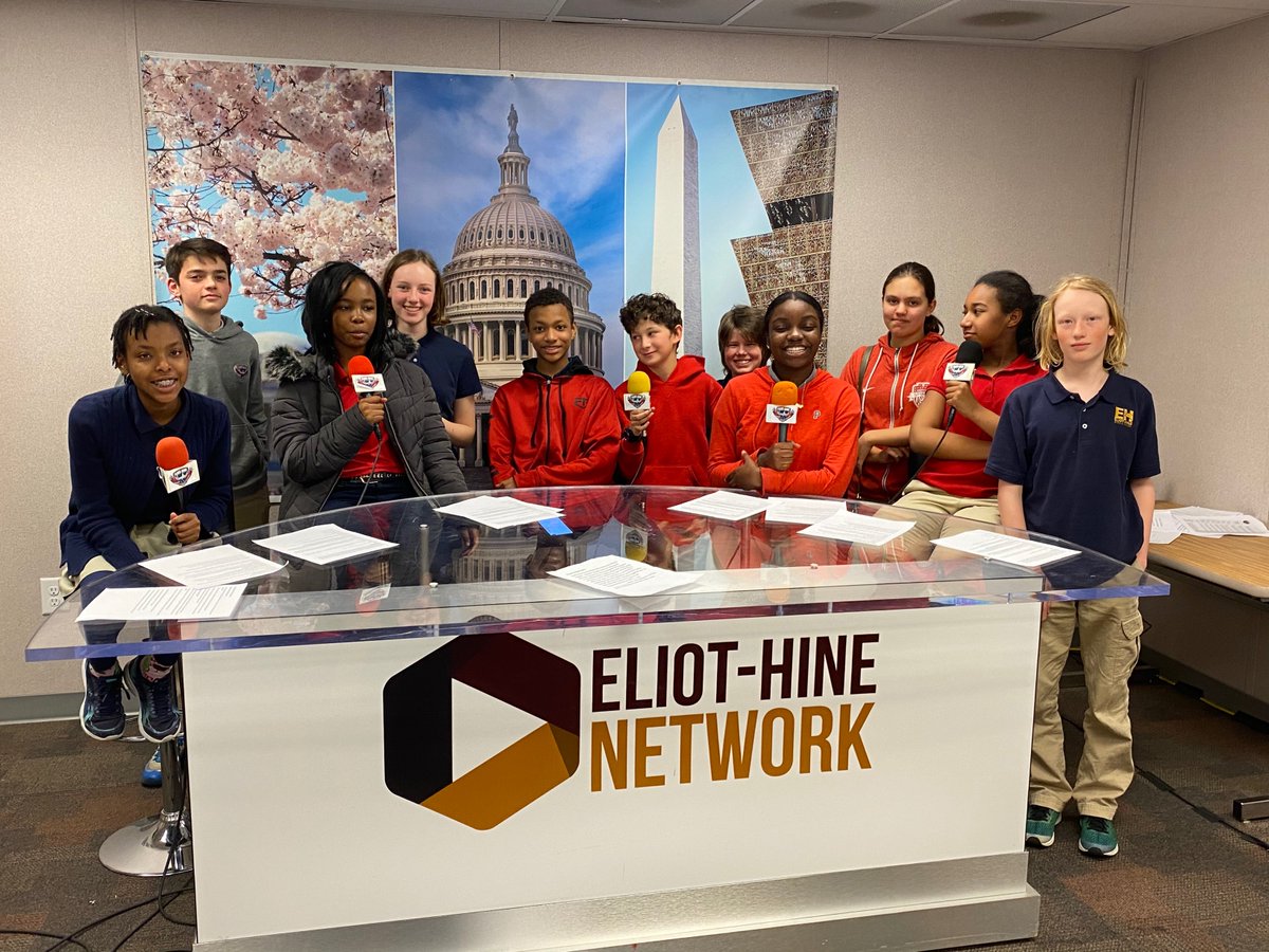 EliotHine's tweet photo. On Thursday and Friday of this week, our Eliot-Hine Network students will compete in the national Student Television Network competition. We wish them all luck and know they will represent us well! #WeAreIB #IAmERIC https://t.co/shn1EQYEI2