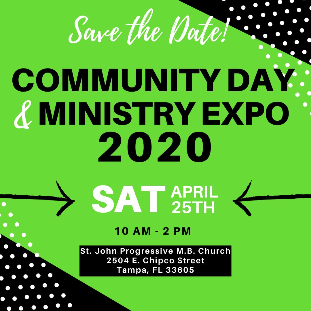 St. John Progressive Missionary Baptist Church (@sjpmbctampa) on Twitter photo 