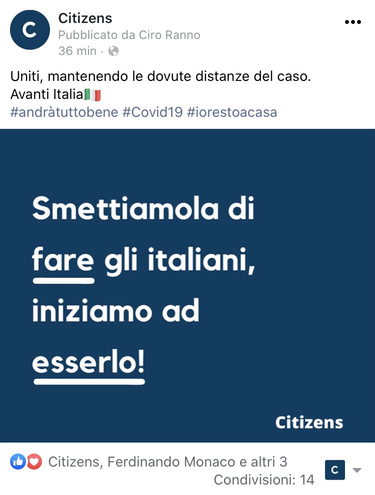 #coranavirusitalia #COVID19 #andratuttobene #iorestoacasa