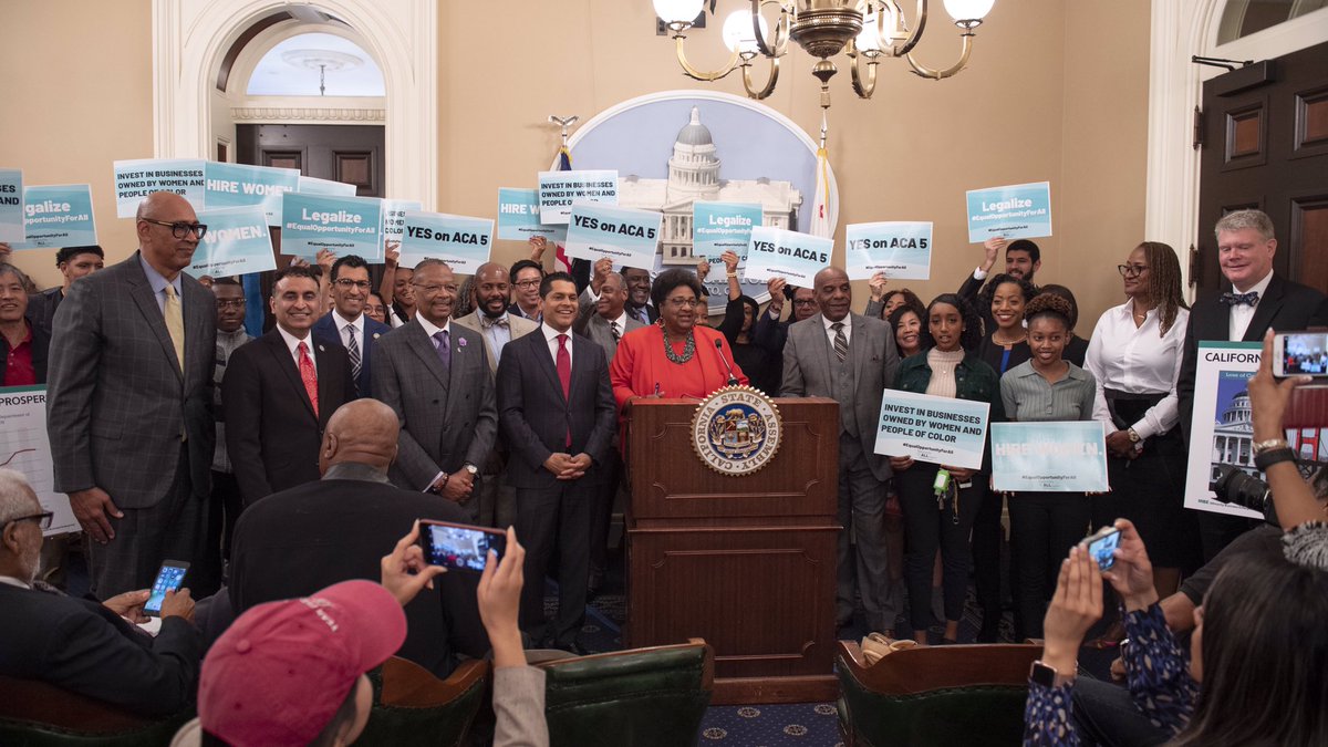 DrWeber4CA's tweet photo. Today we announced #ACA5 that would #repealProp209 and realize the economic potential of woman and people of color. These communities have 1.1 billion dollars due to prop209 #opportunityforALL #caLeg https://t.co/VhotyjOPvJ