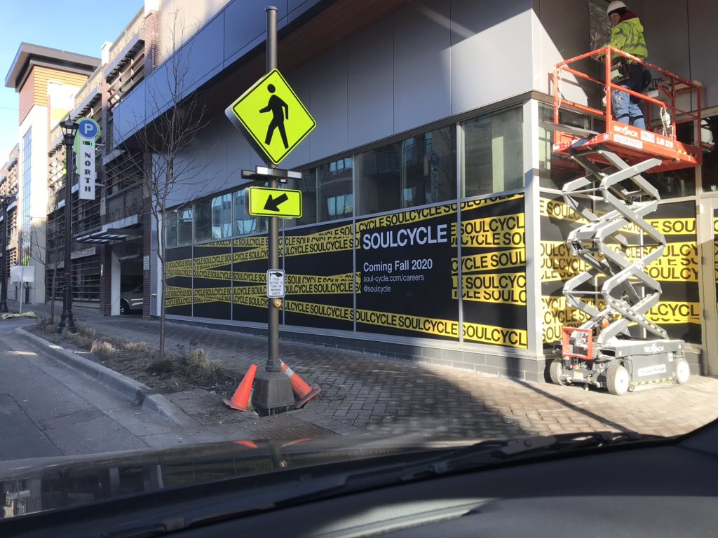 Signs are up for <a href="/soulcycle/">SoulCycle</a> <a href="/50thandFrance/">50th & France</a>