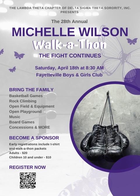 DON'T FORGET!!! Registration closes Friday, March 20, 2020 to be guaranteed a t-shirt.
First 20 to register receive 2 FREE items!! 💜🦋