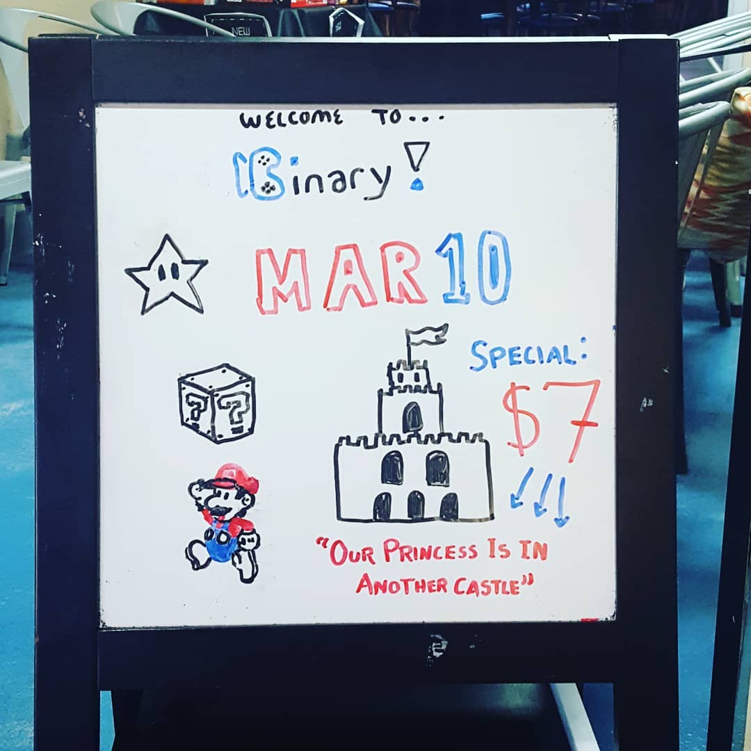 binarygfs's tweet photo. An old classic is back for #MAR10: "...But Our Princess Is In Another Castle!" ONLY $7 today! #supermario #MarioDay  #Mario #ButOurPrincessIsInAnotherCastle #Princess #Peach https://t.co/hInkJaoney
