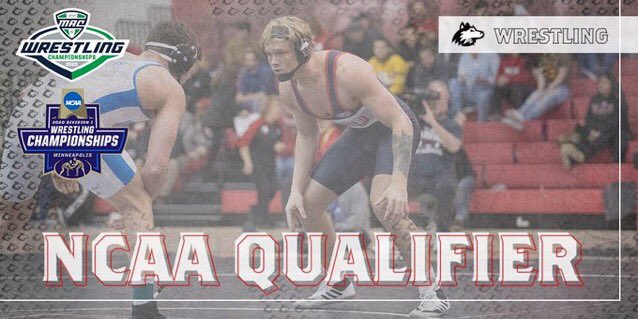 DominickMoyer's tweet photo. Let’s go!! @NIUWrestling is taking 4 to NCAA! Congratulations @IzzakOlejnik @britw613 @_gagebraun_ and @Mynameismaxihry! They will be ready to roll in Minneapolis! #BestIsYetToCome #BelieveIt  #worklikeadog https://t.co/6bk7MW93Ub