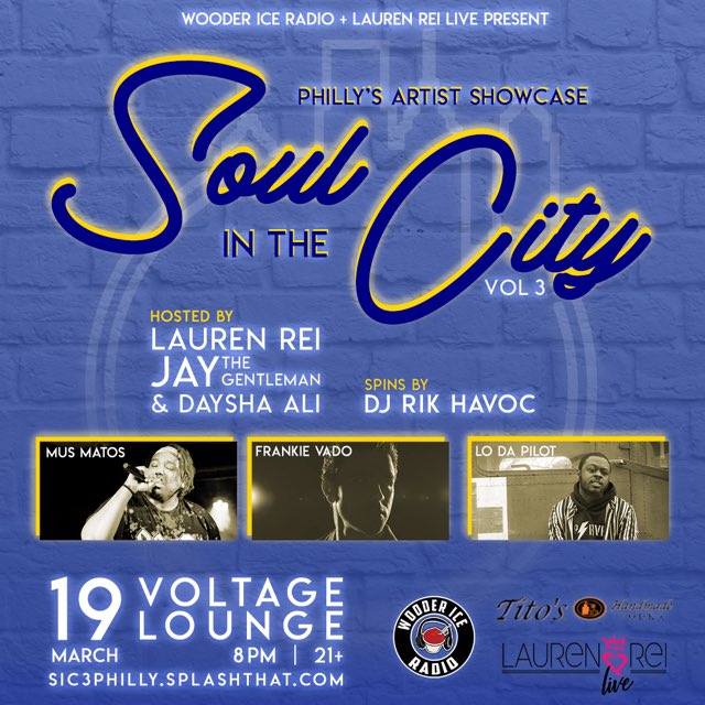 The legacy of the #BlackLily is Jill Scott, The Roots, Musiq Soulchild, Jaguar Wright, Floetry, etc. It’s lives in the name of #SoulInTheCity, where stars shine 1st, 3/19/20 ⁦<a href="/voltageLounge/">Voltage Lounge</a> 8pm — A ⁦<a href="/LaurenReiLive/">Lauren Rei #Live</a>⁩ &amp; ⁦<a href="/Wooderice215/">Wooder Ice</a>⁩ Production