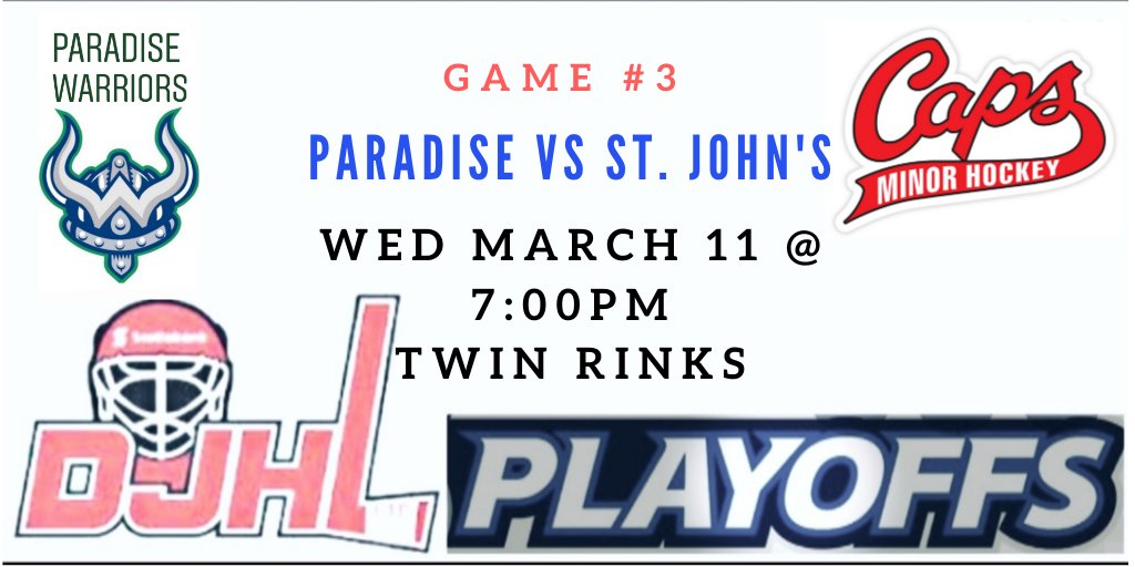 Game #3 Ready! See you all at Twin Rinks tomorrow! Come and cheer us on! 👏🏒
@PmhaWarriors 
@DJHLnews 
@CapsPeeWeeB